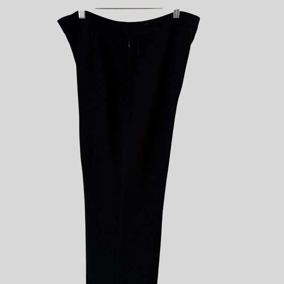 Kasper Size 14 Petite Professional Polyester Dress Classic Stylist Black Pant - Picture 11 of 11